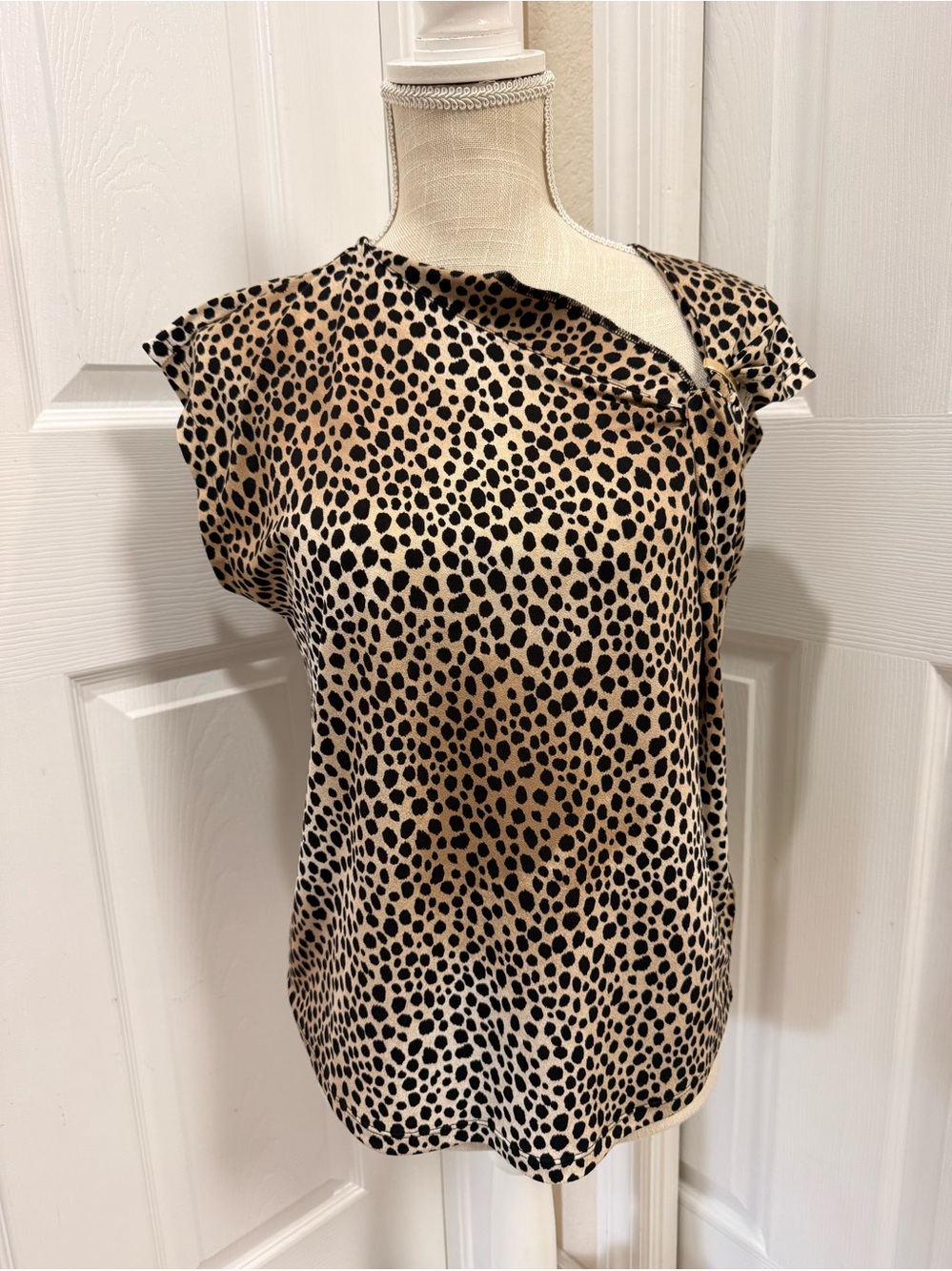Michael Kors leopard print tank size S